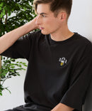 【ZERO STAIN/ゼロステイン】汗染みの目立ちにくいTシャツ ZEROSTAIN アニマルワンポイント刺繍オーバーサイズTシャツ 防汚 UVカット ❘ジーンズメイト公式オンラインショップ