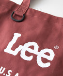 【Lee/リー】【Z世代に今人気の『おじっぽファッション』に合わせて新登場！】ロゴプリントチェックトートバッグ 大きめサイズ マチあり Dカン付き ❘ジーンズメイト公式オンラインショップ
