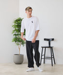 【ZERO STAIN/ゼロステイン】汗染みの目立ちにくいTシャツ ZEROSTAIN アニマルワンポイント刺繍オーバーサイズTシャツ 防汚 UVカット ❘ジーンズメイト公式オンラインショップ