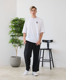 【ZERO STAIN/ゼロステイン】汗染みの目立ちにくいTシャツ ZEROSTAIN アニマルワンポイント刺繍オーバーサイズTシャツ 防汚 UVカット ❘ジーンズメイト公式オンラインショップ