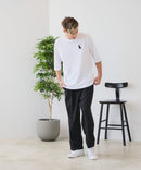 【ZERO STAIN/ゼロステイン】汗染みの目立ちにくいTシャツ ZEROSTAIN アニマルワンポイント刺繍オーバーサイズTシャツ 防汚 UVカット ❘ジーンズメイト公式オンラインショップ