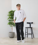 【ZERO STAIN/ゼロステイン】汗染みの目立ちにくいTシャツ ZEROSTAIN アニマルワンポイント刺繍オーバーサイズTシャツ 防汚 UVカット ❘ジーンズメイト公式オンラインショップ