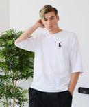 【ZERO STAIN/ゼロステイン】汗染みの目立ちにくいTシャツ ZEROSTAIN アニマルワンポイント刺繍オーバーサイズTシャツ 防汚 UVカット ❘ジーンズメイト公式オンラインショップ