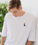 【ZERO STAIN/ゼロステイン】汗染みの目立ちにくいTシャツ ZEROSTAIN アニマルワンポイント刺繍オーバーサイズTシャツ 防汚 UVカット ❘ジーンズメイト公式オンラインショップ