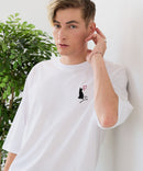 【ZERO STAIN/ゼロステイン】汗染みの目立ちにくいTシャツ ZEROSTAIN アニマルワンポイント刺繍オーバーサイズTシャツ 防汚 UVカット ❘ジーンズメイト公式オンラインショップ