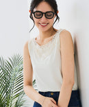 【C-FORTPOINT/フォートポイント】モチーフレースタンクトップ１ ❘ジーンズメイト公式オンラインショップ