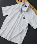 【SAVIER/サビアー】×【ZERO STAIN/ゼロステイン】【LAロゴ立体刺繍】コラボ ハーフジップ Tシャツ オーバーサイズ 汗染み防止 ストリート・スケーター