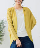 【C-FORTPOINT/フォートポイント】接触冷感・UVカット機能付き ドルマンスリーブカーディガン イエロー FREE ❘ジーンズメイト公式オンラインショップ