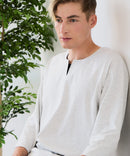 【汗染みの目立ちにくいTシャツ ZEROSTAIN/ゼロステイン】フェイクレイヤード ビッグシルエット キーネック クルーネック 7分袖Tシャツ 防汚 ＵＶカット ❘ジーンズメイト公式オンラインショップ