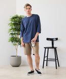 【ZERO STAIN/ゼロステイン】汗染みの目立ちにくいTシャツ ZEROSTAIN フットボール切り替え 7分袖 オーバーサイズ Tシャツ 防汚 UVカット ❘ジーンズメイト公式オンラインショップ