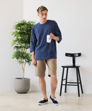 【ZERO STAIN/ゼロステイン】汗染みの目立ちにくいTシャツ ZEROSTAIN フットボール切り替え 7分袖 オーバーサイズ Tシャツ 防汚 UVカット ❘ジーンズメイト公式オンラインショップ