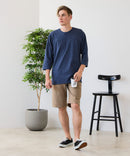 【ZERO STAIN/ゼロステイン】汗染みの目立ちにくいTシャツ ZEROSTAIN フットボール切り替え 7分袖 オーバーサイズ Tシャツ 防汚 UVカット ❘ジーンズメイト公式オンラインショップ