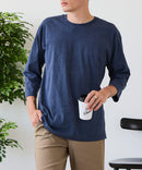 【ZERO STAIN/ゼロステイン】汗染みの目立ちにくいTシャツ ZEROSTAIN フットボール切り替え 7分袖 オーバーサイズ Tシャツ 防汚 UVカット ❘ジーンズメイト公式オンラインショップ