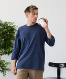 【ZERO STAIN/ゼロステイン】汗染みの目立ちにくいTシャツ ZEROSTAIN フットボール切り替え 7分袖 オーバーサイズ Tシャツ 防汚 UVカット ❘ジーンズメイト公式オンラインショップ