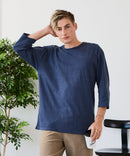 【ZERO STAIN/ゼロステイン】汗染みの目立ちにくいTシャツ ZEROSTAIN フットボール切り替え 7分袖 オーバーサイズ Tシャツ 防汚 UVカット ❘ジーンズメイト公式オンラインショップ