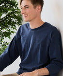 【ZERO STAIN/ゼロステイン】汗染みの目立ちにくいTシャツ ZEROSTAIN フットボール切り替え 7分袖 オーバーサイズ Tシャツ 防汚 UVカット ❘ジーンズメイト公式オンラインショップ