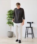 【ZERO STAIN/ゼロステイン】汗染みの目立ちにくいTシャツ ZEROSTAIN フットボール切り替え 7分袖 オーバーサイズ Tシャツ 防汚 UVカット ❘ジーンズメイト公式オンラインショップ