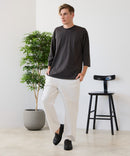 【ZERO STAIN/ゼロステイン】汗染みの目立ちにくいTシャツ ZEROSTAIN フットボール切り替え 7分袖 オーバーサイズ Tシャツ 防汚 UVカット ❘ジーンズメイト公式オンラインショップ