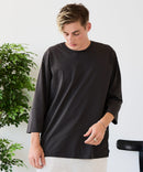 【ZERO STAIN/ゼロステイン】汗染みの目立ちにくいTシャツ ZEROSTAIN フットボール切り替え 7分袖 オーバーサイズ Tシャツ 防汚 UVカット ❘ジーンズメイト公式オンラインショップ