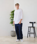 【ZERO STAIN/ゼロステイン】汗染みの目立ちにくいTシャツ ZEROSTAIN フットボール切り替え 7分袖 オーバーサイズ Tシャツ 防汚 UVカット ❘ジーンズメイト公式オンラインショップ