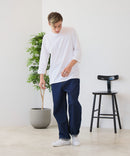 【ZERO STAIN/ゼロステイン】汗染みの目立ちにくいTシャツ ZEROSTAIN フットボール切り替え 7分袖 オーバーサイズ Tシャツ 防汚 UVカット ❘ジーンズメイト公式オンラインショップ