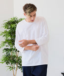 【ZERO STAIN/ゼロステイン】汗染みの目立ちにくいTシャツ ZEROSTAIN フットボール切り替え 7分袖 オーバーサイズ Tシャツ 防汚 UVカット ❘ジーンズメイト公式オンラインショップ