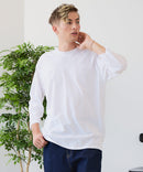 【ZERO STAIN/ゼロステイン】汗染みの目立ちにくいTシャツ ZEROSTAIN フットボール切り替え 7分袖 オーバーサイズ Tシャツ 防汚 UVカット ❘ジーンズメイト公式オンラインショップ