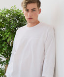 【ZERO STAIN/ゼロステイン】汗染みの目立ちにくいTシャツ ZEROSTAIN フットボール切り替え 7分袖 オーバーサイズ Tシャツ 防汚 UVカット ❘ジーンズメイト公式オンラインショップ