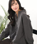 【C-FORT POINT/フォートポイント】ピーチ起毛 スキッパー ブラウス