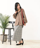 【C-FORT POINT/フォートポイント】ノーカラー ボリューム チュニック