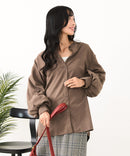 【C-FORT POINT/フォートポイント】ノーカラー ボリューム チュニック