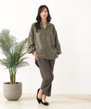 【C-FORT POINT/フォートポイント】ノーカラー ボリューム チュニック