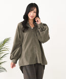 【C-FORT POINT/フォートポイント】ノーカラー ボリューム チュニック