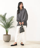 【C-FORT POINT/フォートポイント】ノーカラー ボリューム チュニック