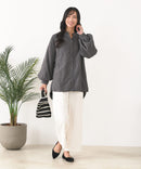 【C-FORT POINT/フォートポイント】ノーカラー ボリューム チュニック