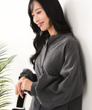 【C-FORT POINT/フォートポイント】ノーカラー ボリューム チュニック