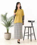 【C-FORTPOINT/フォートポイント】袖ケーブル柄 配色ニット