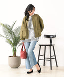 【C-FORTPOINT/フォートポイント】綿ツイル ノーカラージャケット