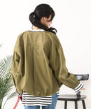 【C-FORTPOINT/フォートポイント】綿ツイル ノーカラージャケット