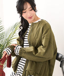 【C-FORTPOINT/フォートポイント】綿ツイル ノーカラージャケット