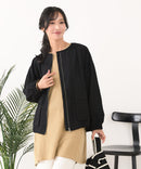 【C-FORTPOINT/フォートポイント】綿ツイル ノーカラージャケット