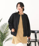 【C-FORTPOINT/フォートポイント】綿ツイル ノーカラージャケット