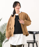 【C-FORTPOINT/フォートポイント】綿ツイル ノーカラージャケット