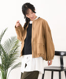 【C-FORTPOINT/フォートポイント】綿ツイル ノーカラージャケット