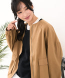 【C-FORTPOINT/フォートポイント】綿ツイル ノーカラージャケット