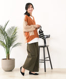 【C-FORTPOINT/フォートポイント】ドルマン配色カーディガン