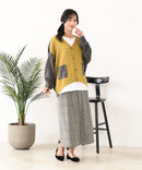 【C-FORTPOINT/フォートポイント】ドルマン配色カーディガン