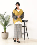 【C-FORTPOINT/フォートポイント】ドルマン配色カーディガン