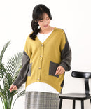 【C-FORTPOINT/フォートポイント】ドルマン配色カーディガン