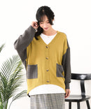 【C-FORTPOINT/フォートポイント】ドルマン配色カーディガン